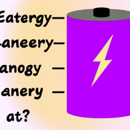 What is the stored energy in a battery called?