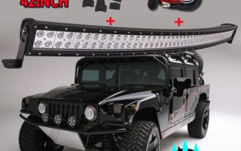 400W Combo Beam 42INCH Curved LED Light Bar for Off-road, 4WD Truck SUV +Free Wiring