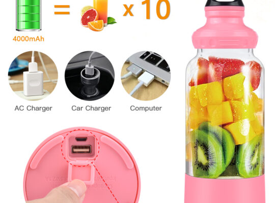 Mini portable USB rechargeable juice blender