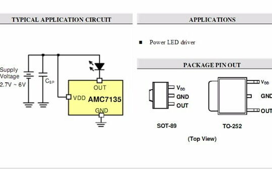 Everything You Need To Know About The AMC7135 DC Constant Current Driver For LED
