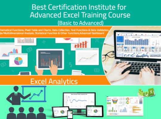 Excel Certification Course in Delhi.110018. Best